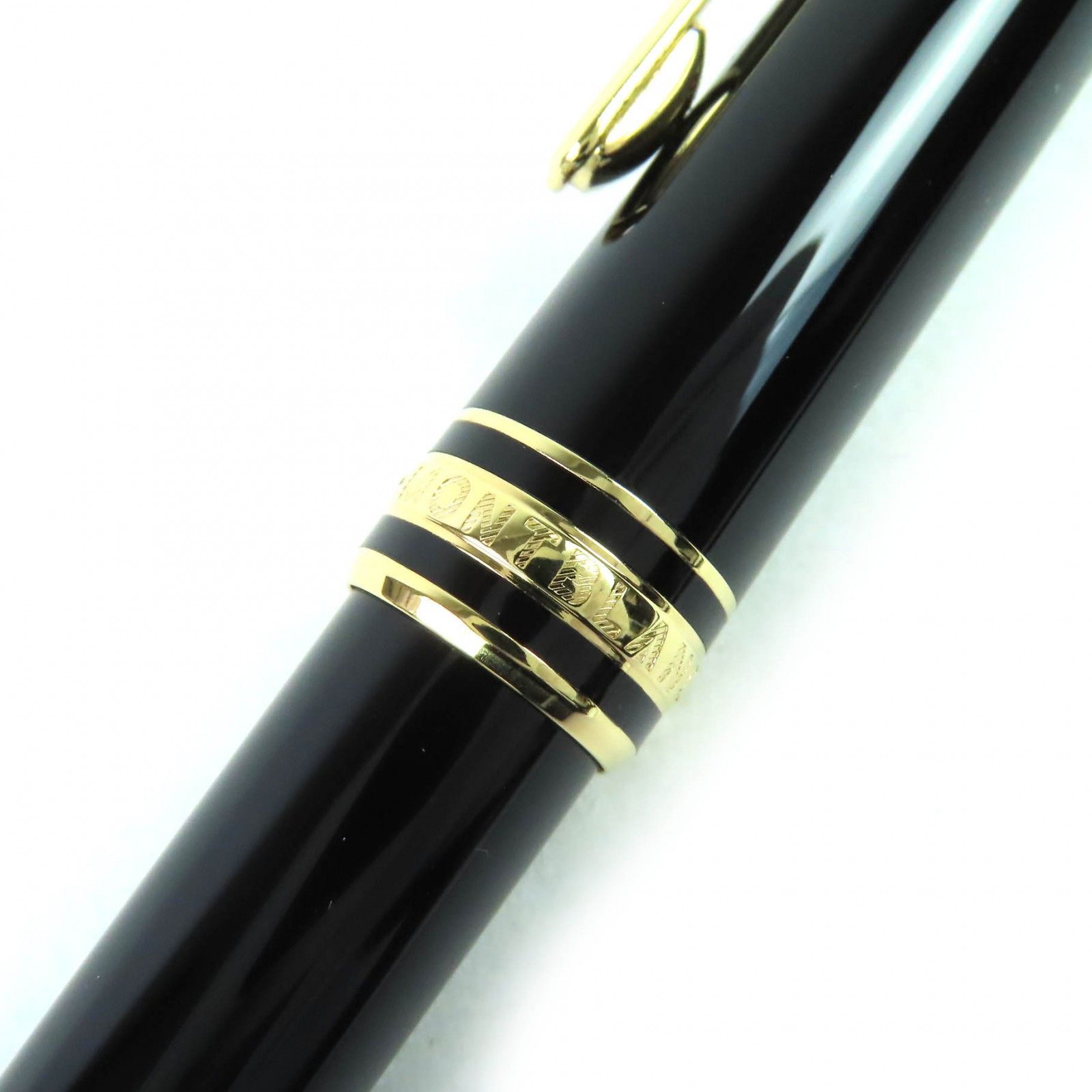  MONTBLANC モンブラン マイスターシュテュック クラシック ツイスト式 ボールペン ブラック ゴールド 箱 保存袋 ケース付き ドイツ製 メンズ 筆記 済み 事務用アクセサリー 収納ケース ボールペン本体 ボールペン
