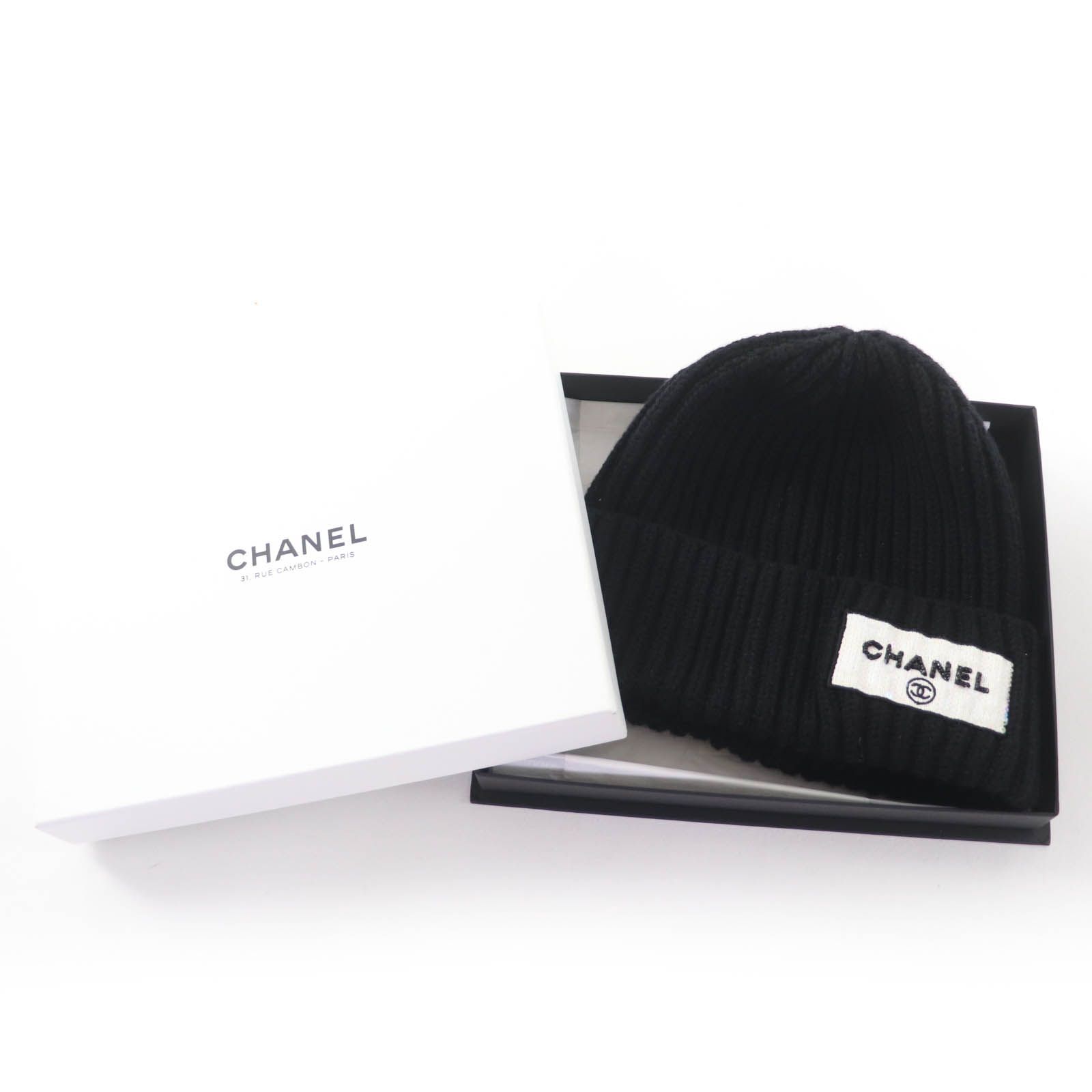 極美品☆CHANEL シャネル 23AW AA9553 カシミヤ100％ ロゴビーズ装飾