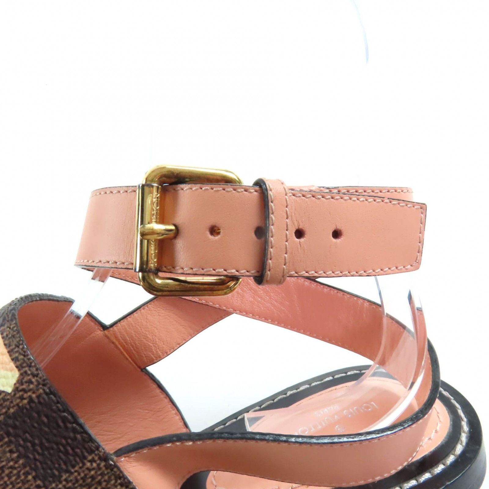 極美品☆LOUIS VUITTON ルイヴィトン LVロゴ ダミエ アンクル