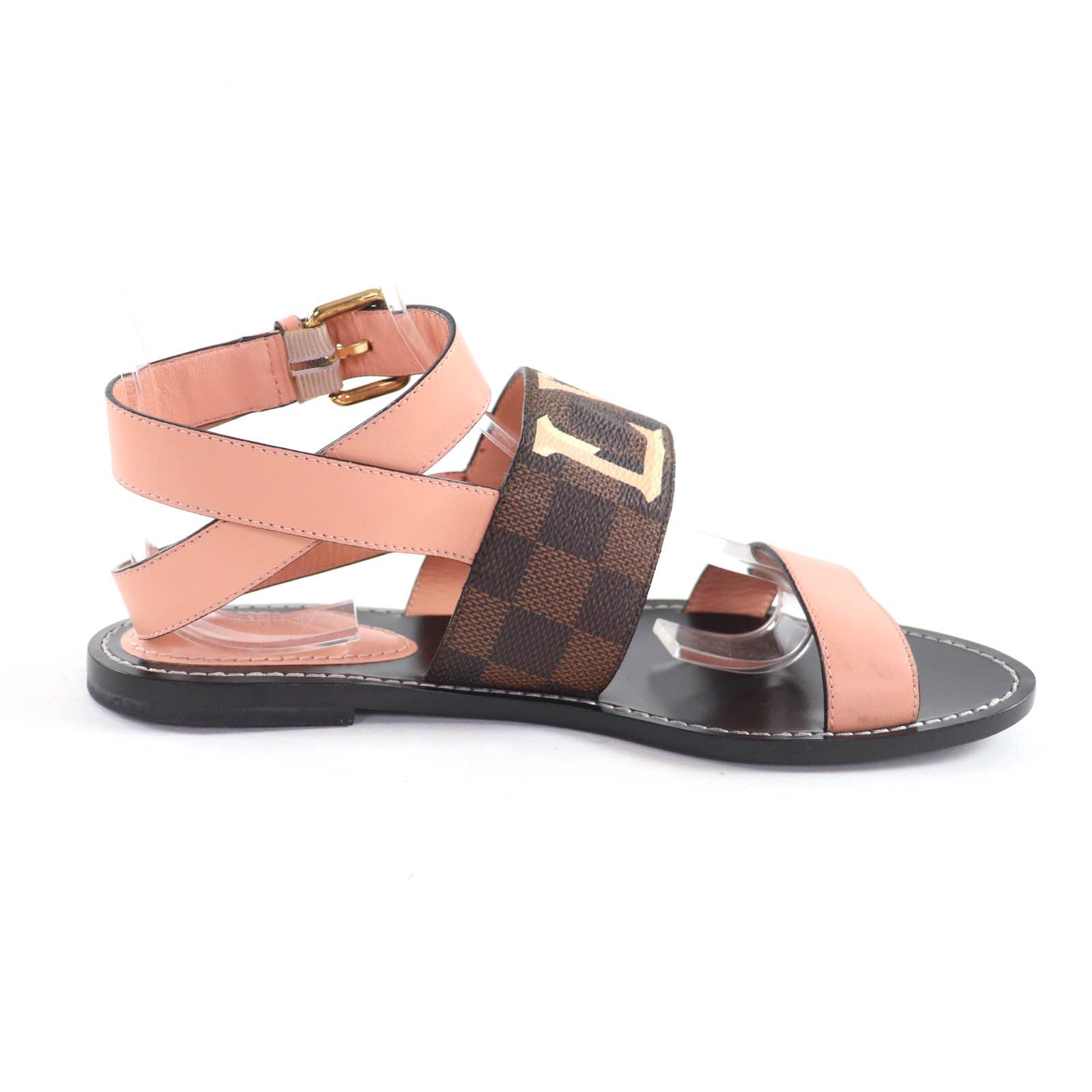 極美品☆LOUIS VUITTON ルイヴィトン LVロゴ ダミエ アンクル