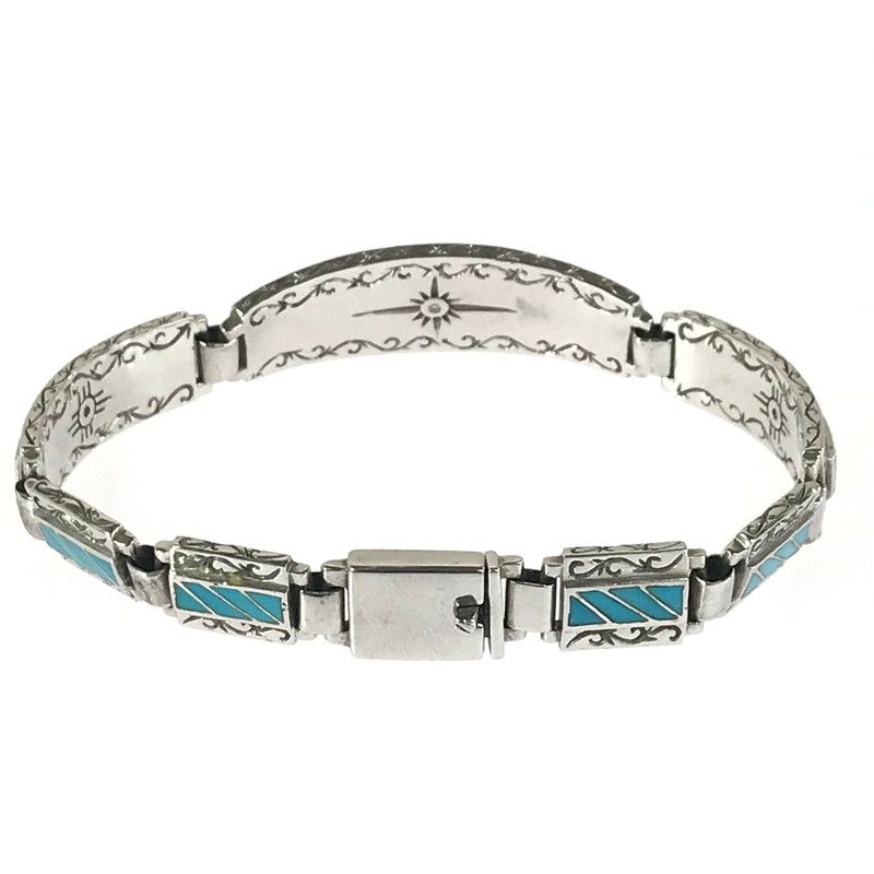 中古品】 SAAD サード SV925 SUN SYMBOL TURQUOISE BANGLE BRPR-1 サン