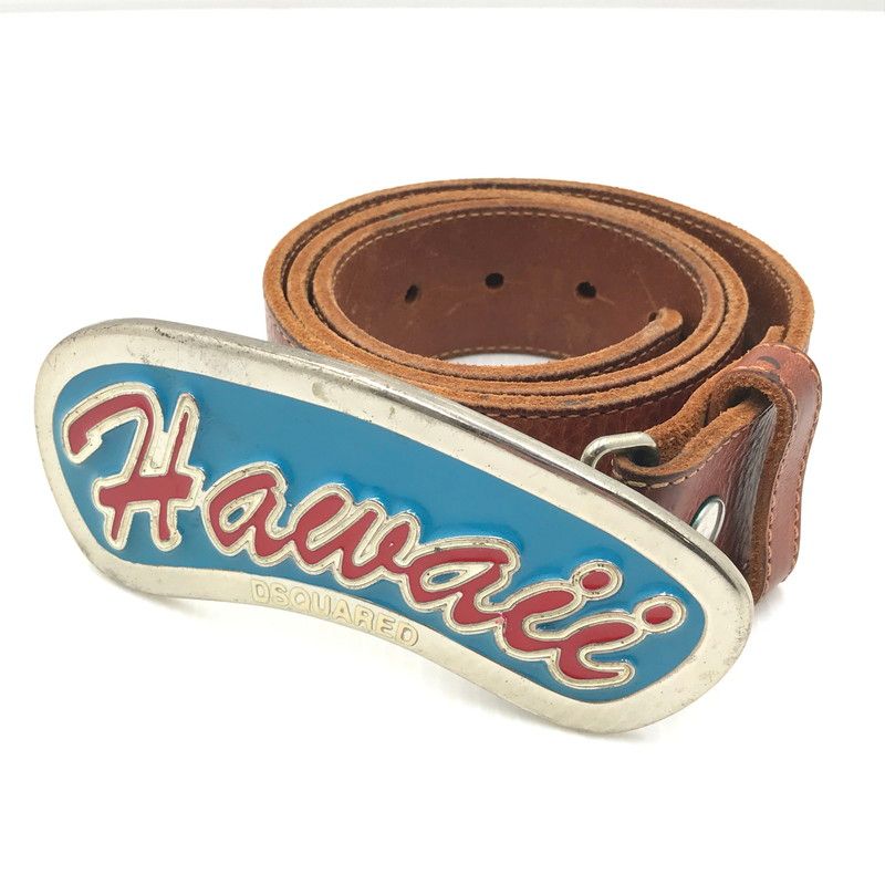品 ディースクエアード HAWAIII LEATHER BELT ハワイアン レザー ベルト 服飾小物 205 251205 na 10 tag