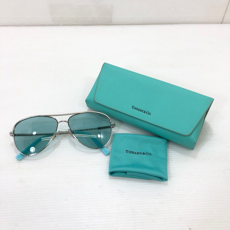 品 TIFFANY-Co. ティファニー ティアドロップ サングラス TF 3062 アイウェア 203-251205-na-16-tag