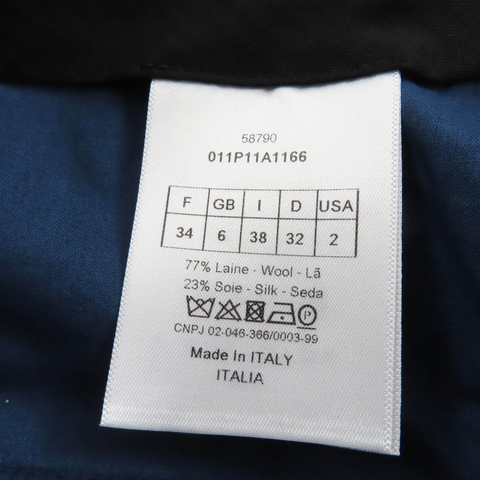 極美品☆Christian Dior クリスチャンディオール 011P11A1166 ウール