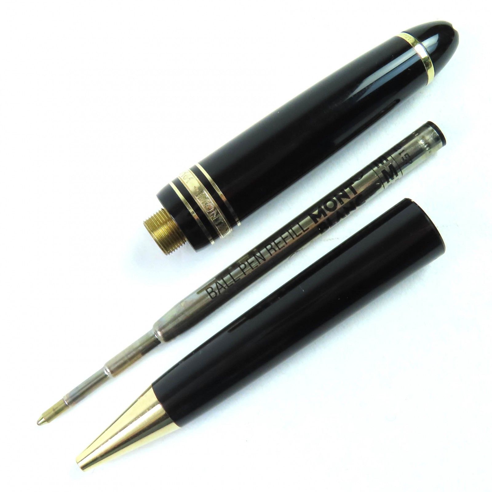 MONTBLANC モンブラン マイスターシュテュック ル グラン ツイスト式 ボールペン ブラック ゴールド ドイツ製 メンズ 筆記 済み