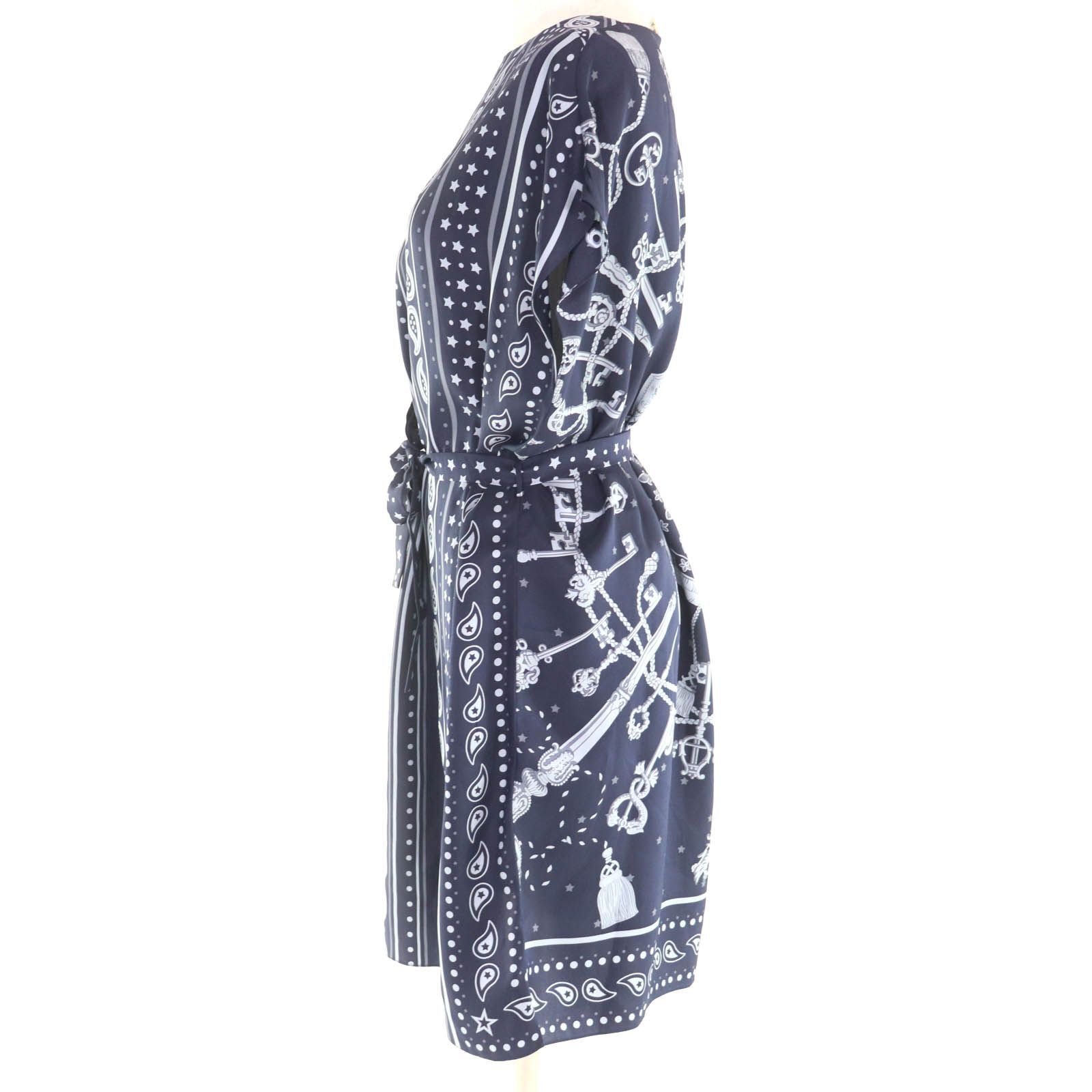 極美品◇HERMES エルメス 20AW LES CLES BANDANA シルク100