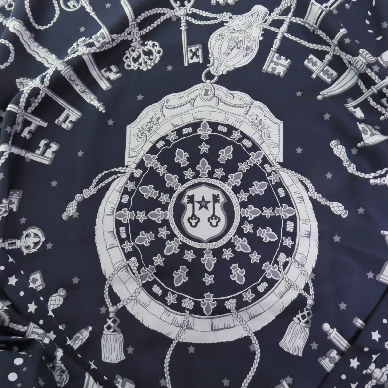 極美品◇HERMES エルメス 20AW LES CLES BANDANA シルク100