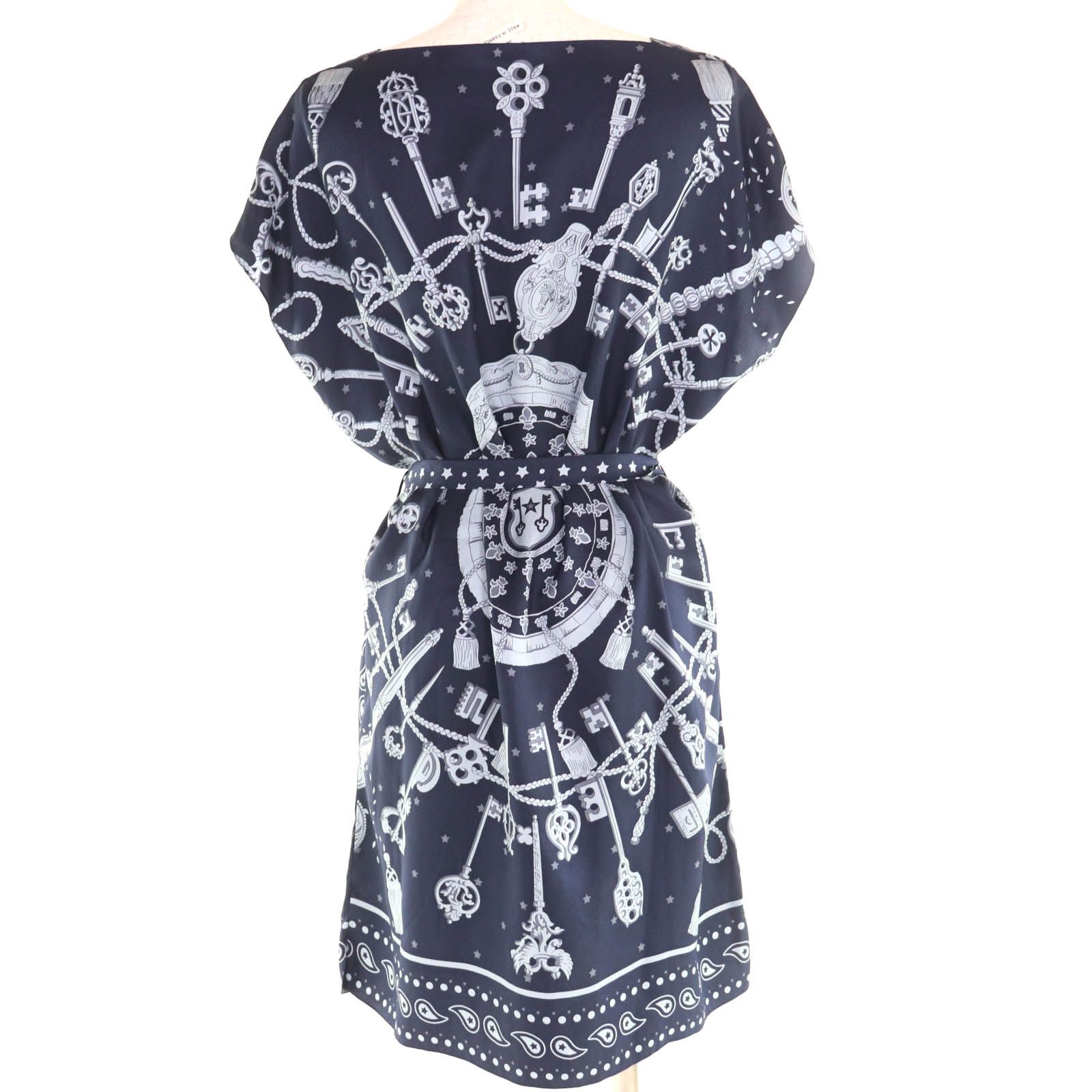 極美品◇HERMES エルメス 20AW LES CLES BANDANA シルク100