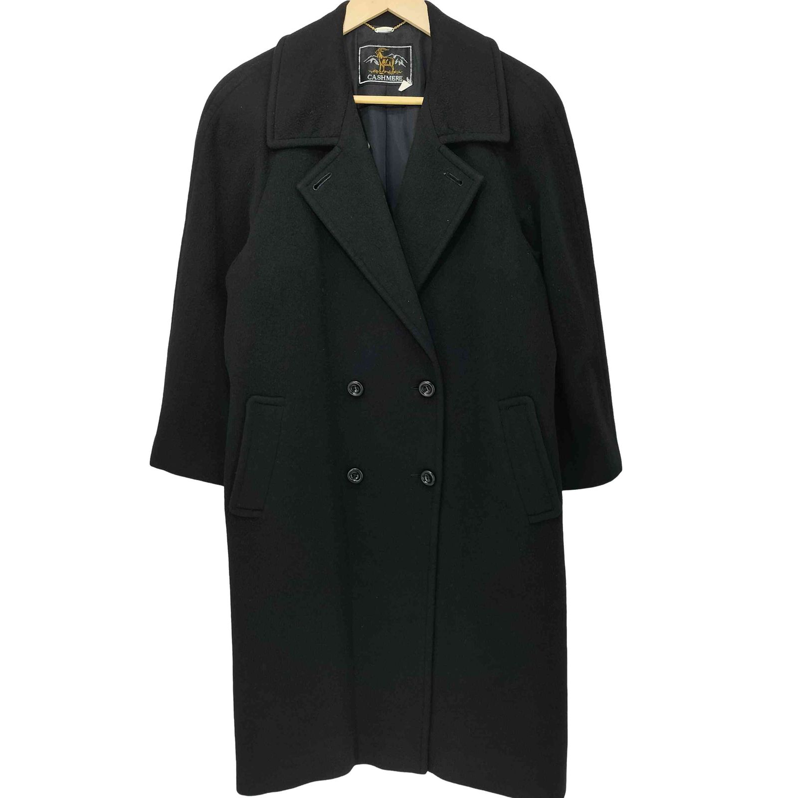 カシミヤ CASHMERE カシミヤ100 ダブルブレスト チェスターコート