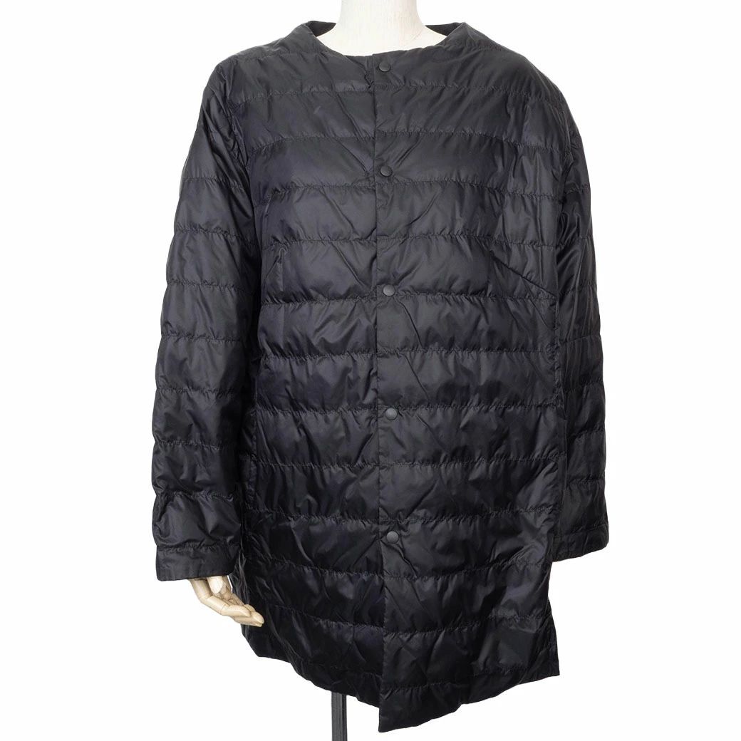 Plantation プランテーション ノーカラー リバーシブル ダウンコート