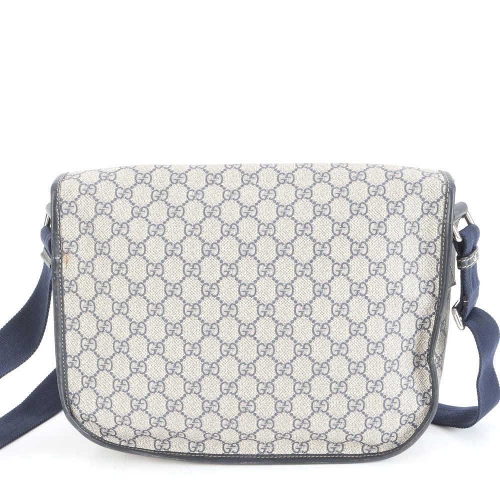 極美品 グッチ GG スプリーム 201732 レザー ショルダーバッグ 斜め