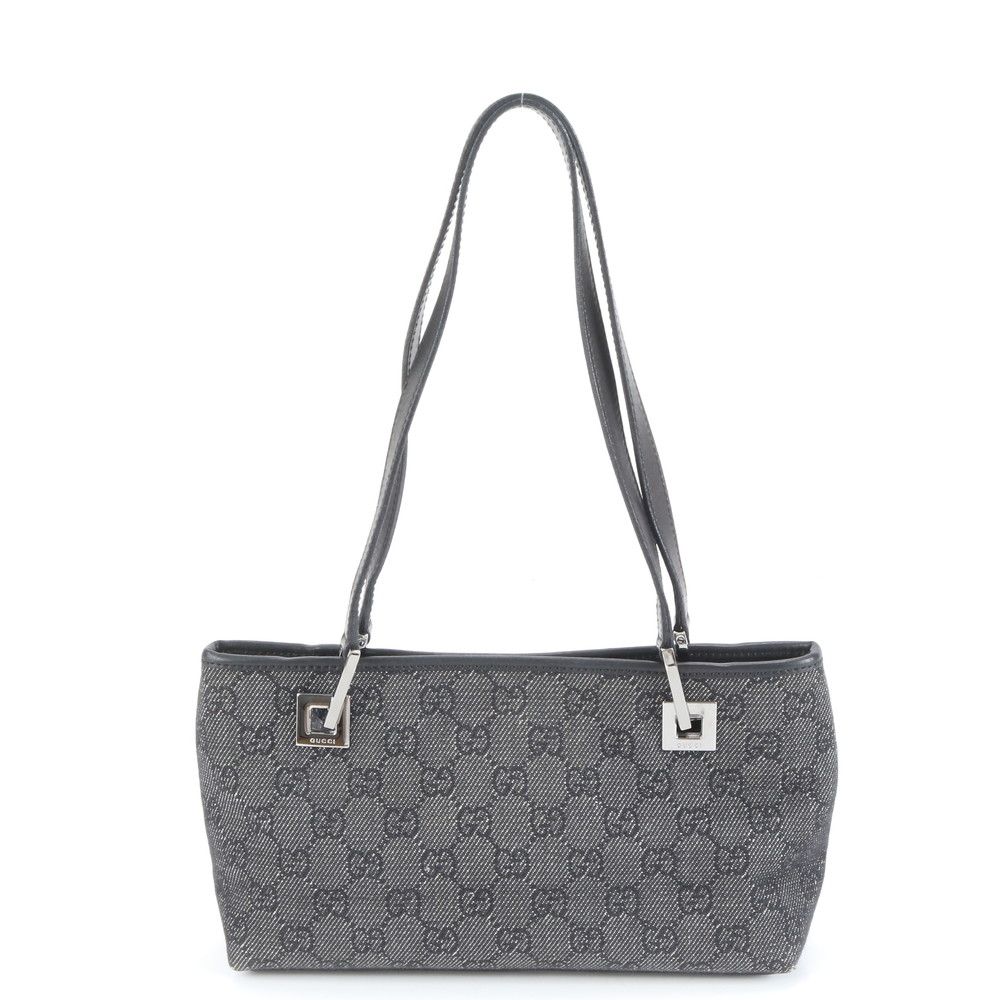 極美品 グッチ GG キャンバス 36172 レザー トート バッグ 肩掛け