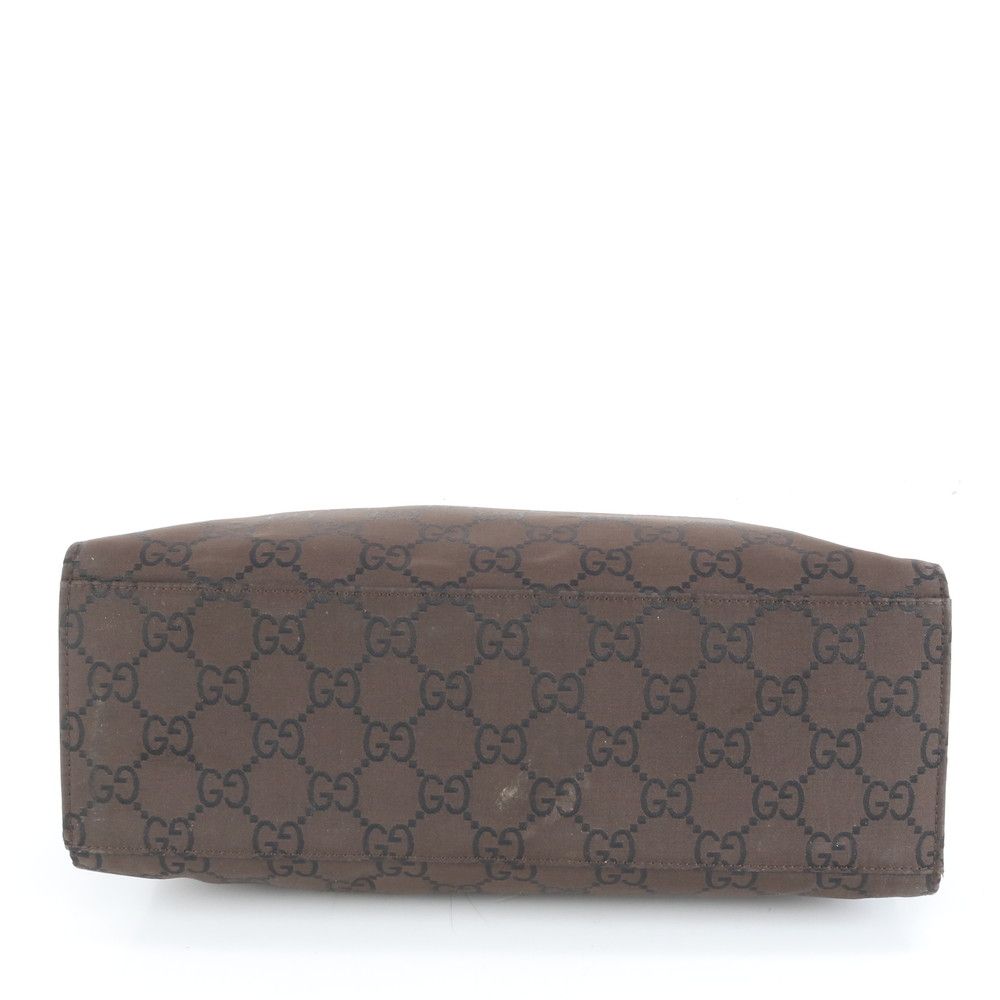 極美品 グッチ バンブー GG ナイロン レザー トート バッグ 002-1010