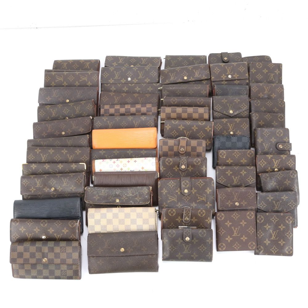 まとめ 55点 セット ルイヴィトン モノグラム ダミエ レザー 長財布 二つ折り ウォレット ラウンドファスナー メンズ ERE DC 36 2