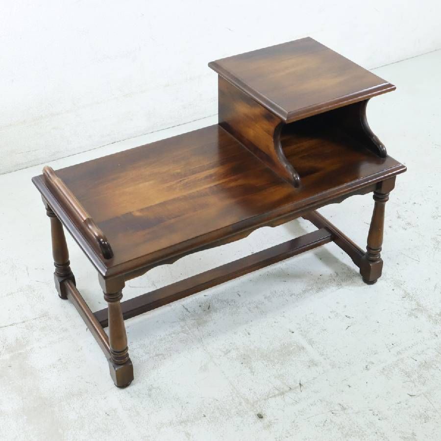 カリモク家具 karimoku コロニアル テレフォンベンチ 電話台 サイド