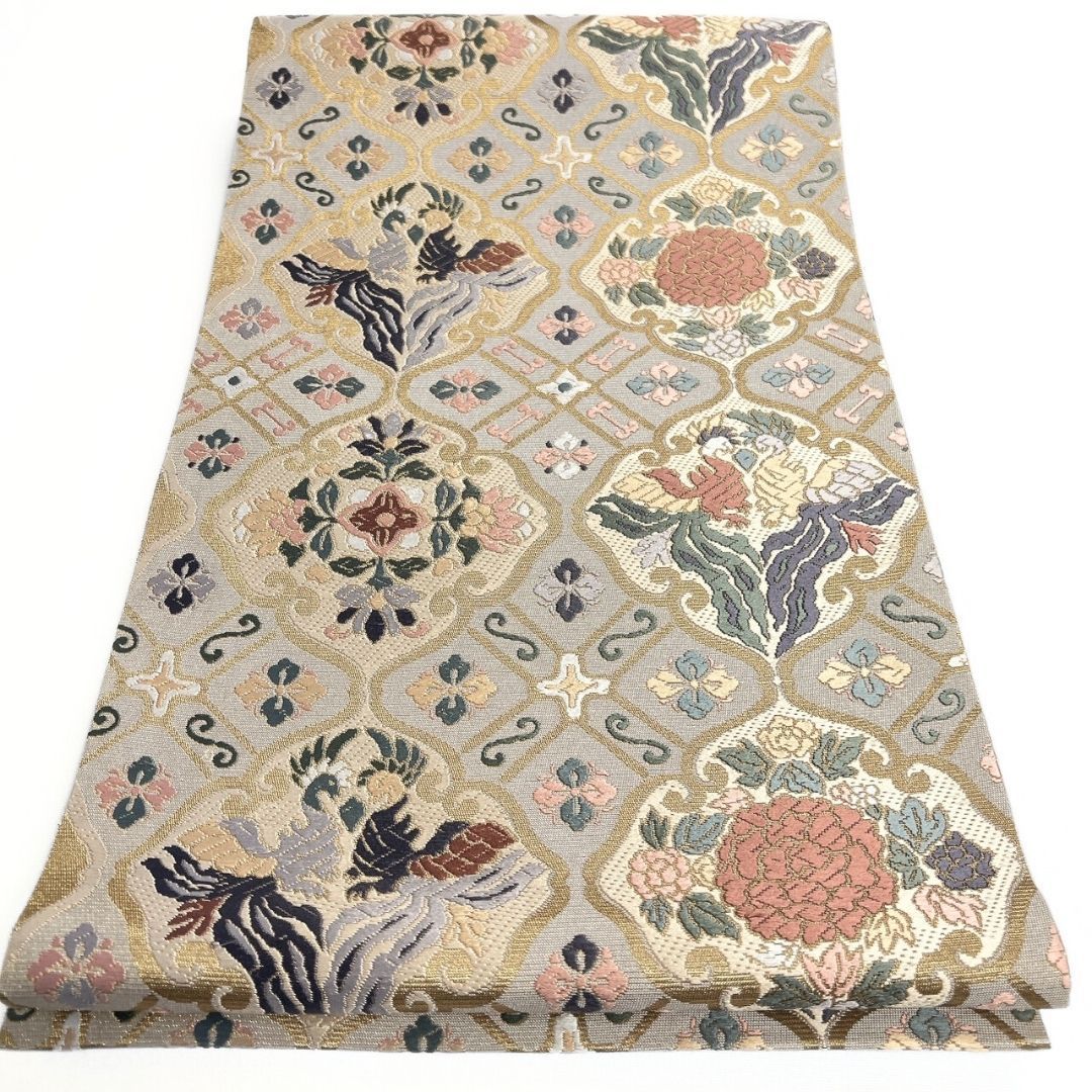 未着用 袋帯 瑞花錦 花菱 花紋 鳳凰紋 金糸 着物 115 p ms - メルカリ