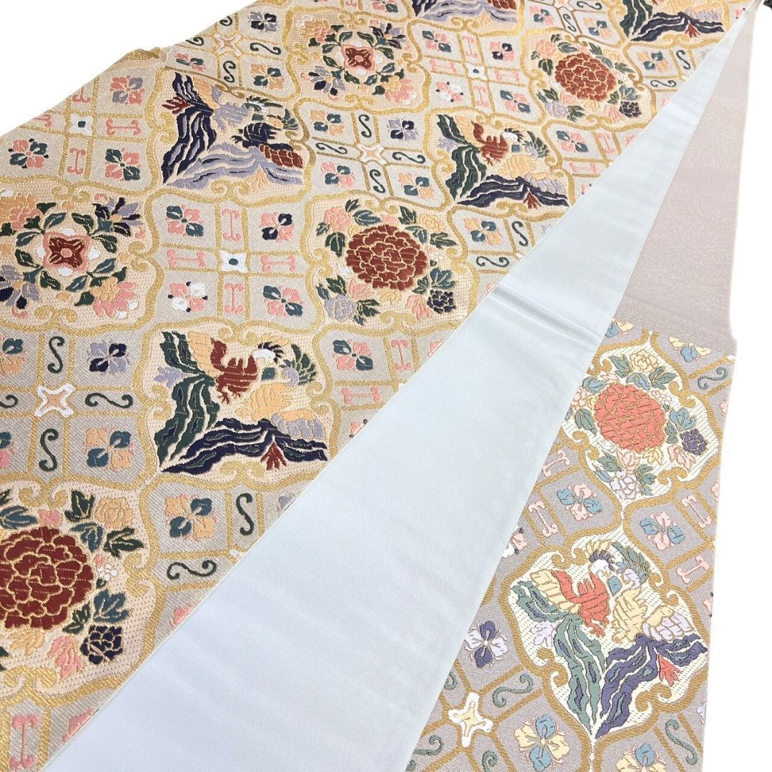 未着用 袋帯 瑞花錦 花菱 花紋 鳳凰紋 金糸 着物 115 p ms - メルカリ