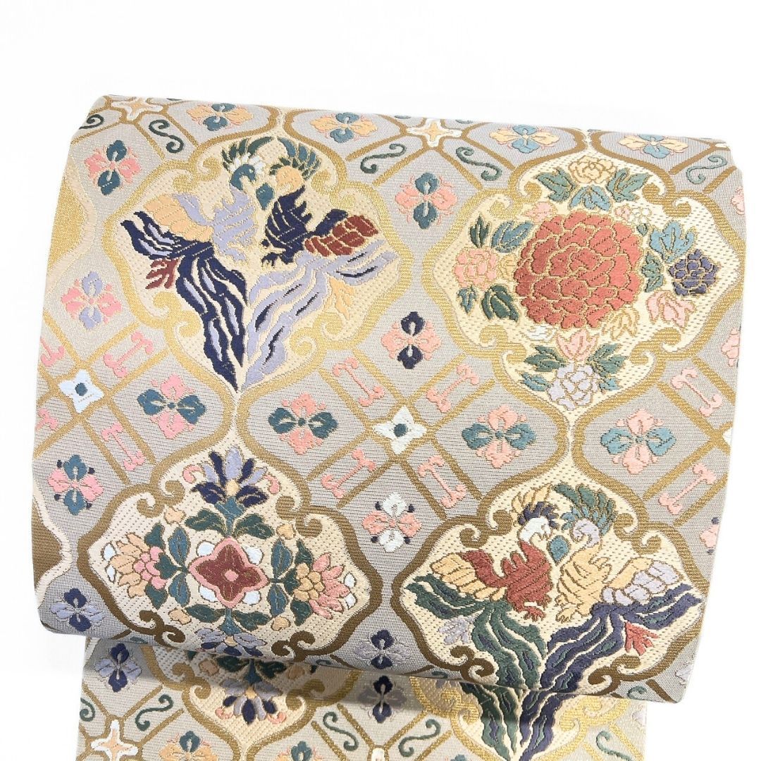 未着用 袋帯 瑞花錦 花菱 花紋 鳳凰紋 金糸 着物 115 p ms - メルカリ