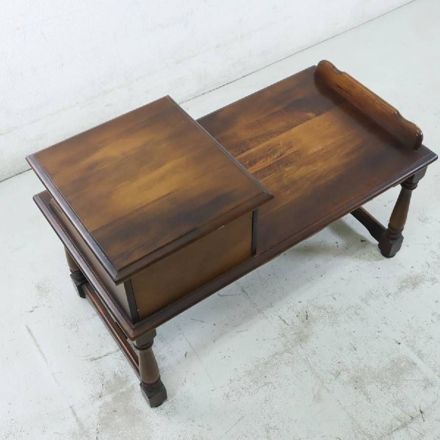 カリモク家具 karimoku コロニアル テレフォンベンチ 電話台 サイド