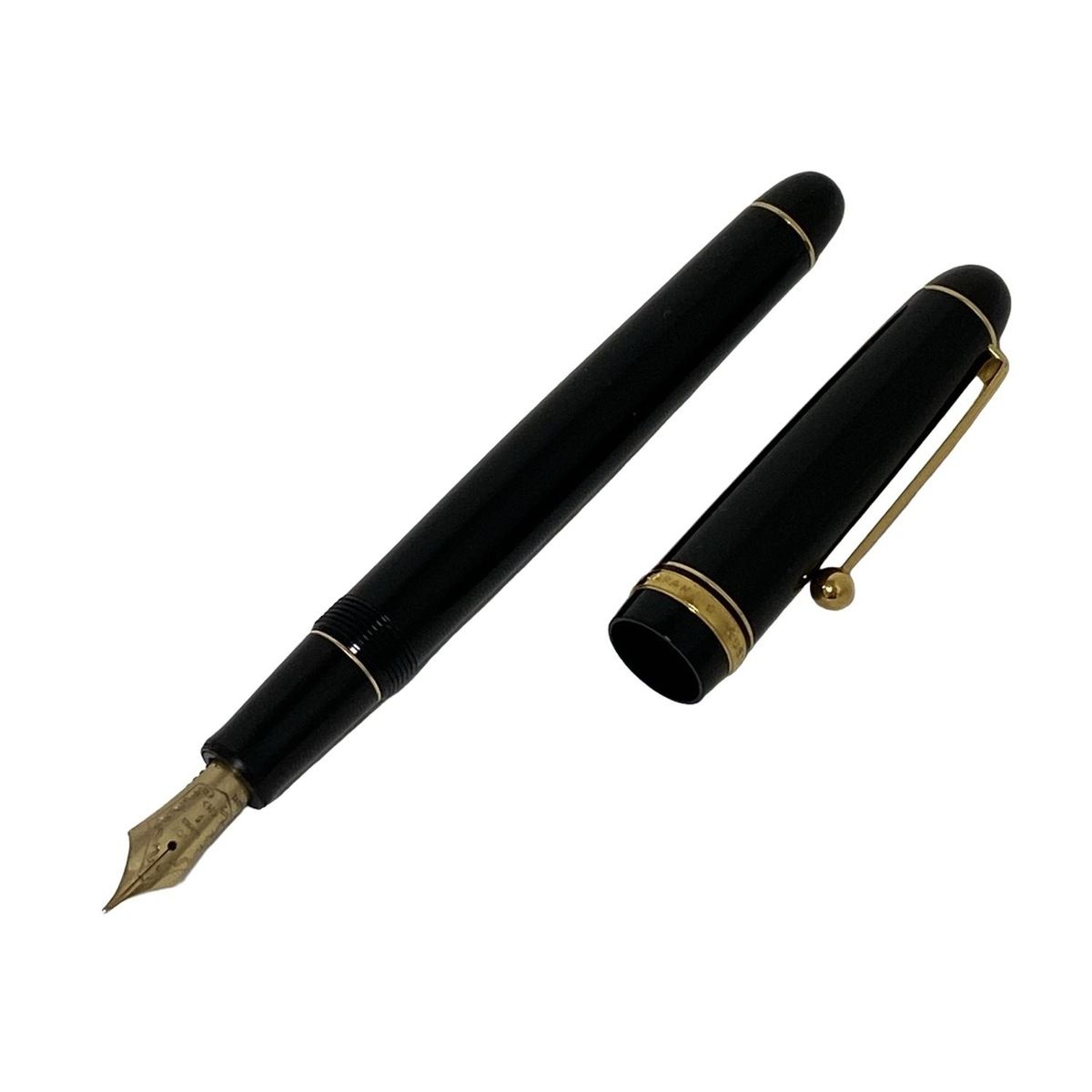 PILOT パイロット 万年筆 カスタム74 黒 ゴールド インクなし ペン先14 K
