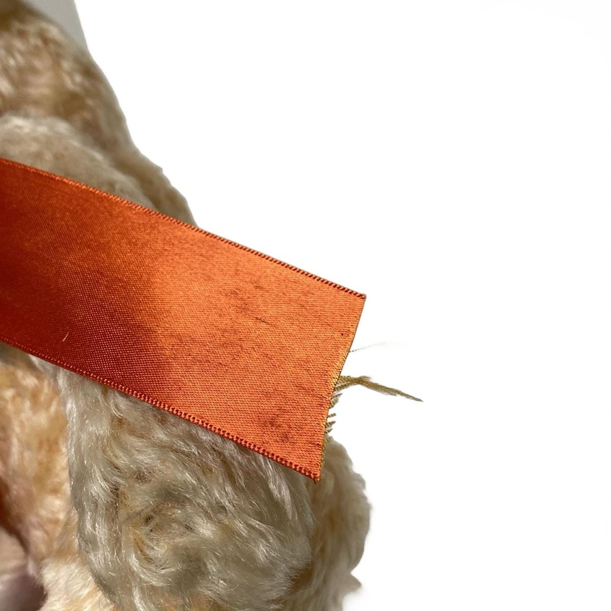  Steiff シュタイフ ぬいぐるみ ライトオレンジ リボン テディベア その他 小物