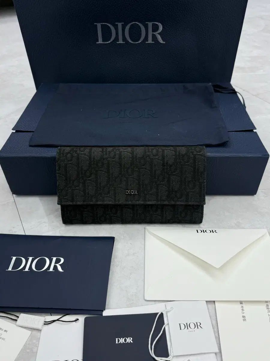 フルセット Dior オブリーク フラップ 長財布