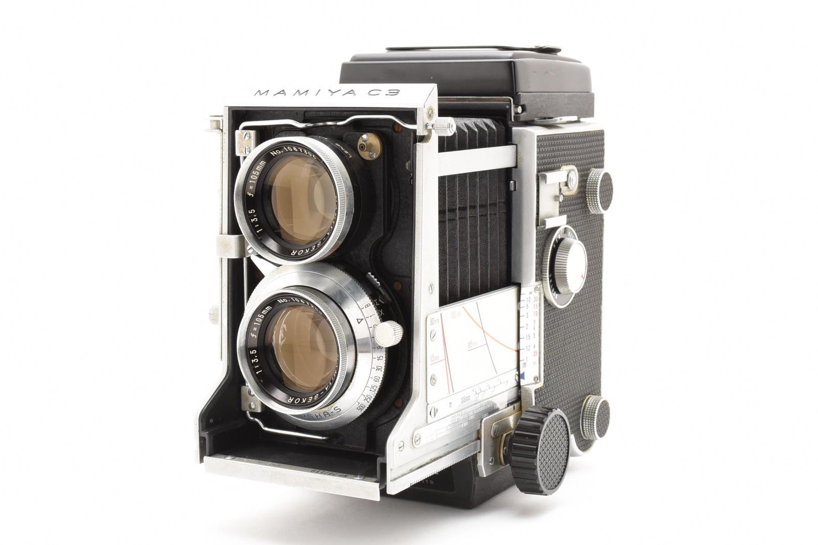 4251 マミヤ Mamiya C 3 Pro Sekor 105 mm f 5 二眼レフ フィルムカメラ