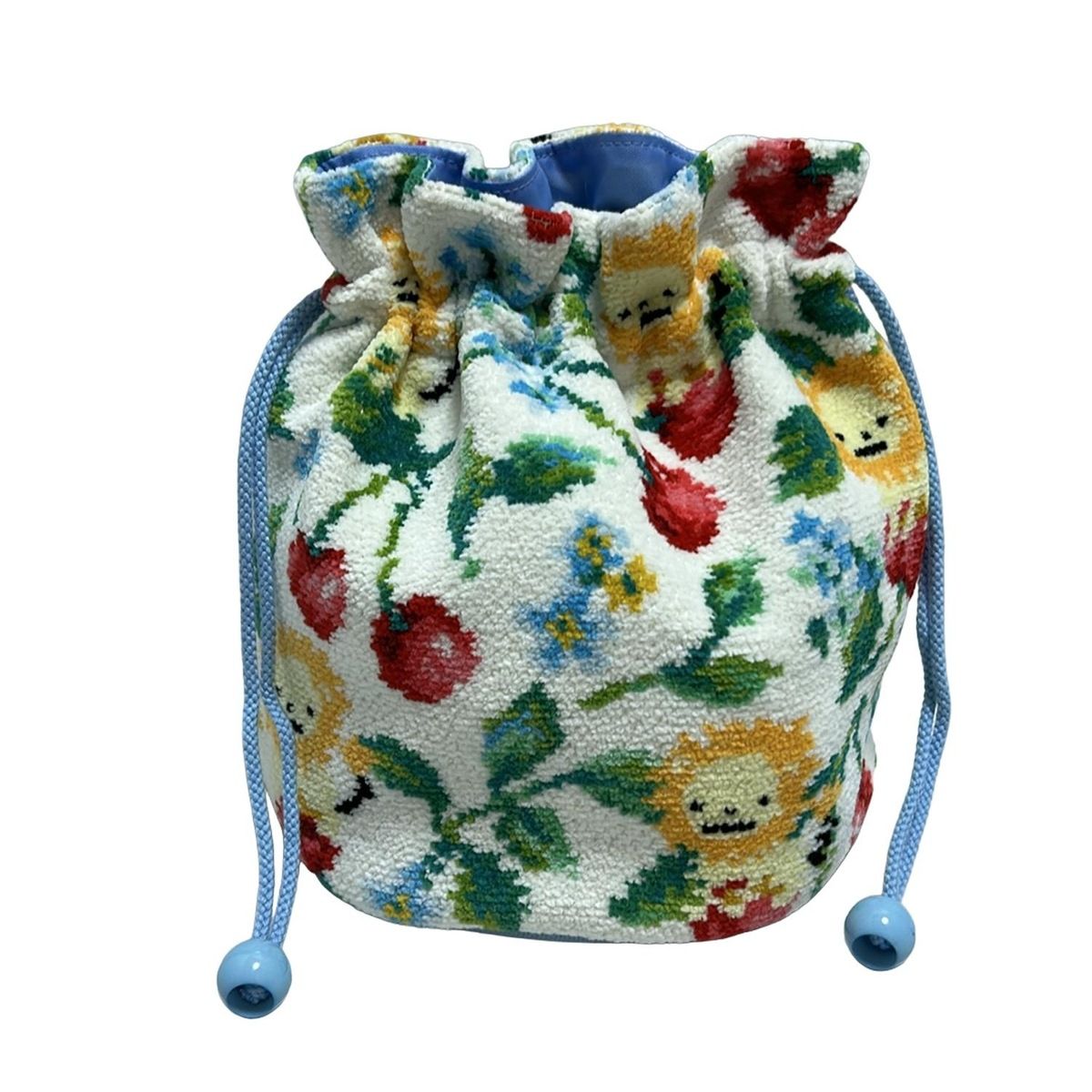 FEILER(フェイラー) ポーチ新品同様 - 白×グリーン×マルチ BARNEYS