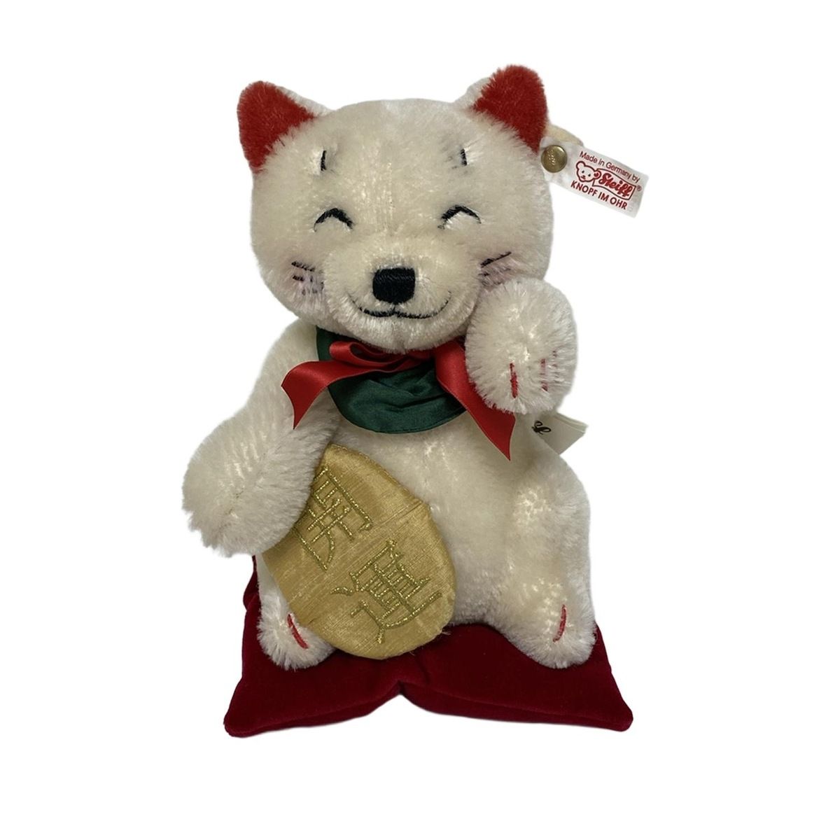 Steiff(シュタイフ) ぬいぐるみ美品 - アイボリー×ベージュ×マルチ