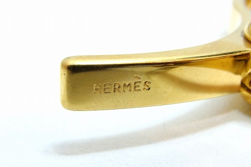 節約 【223109】HERMES エルメス フィルー グローブホルダー 手袋 ゴールド