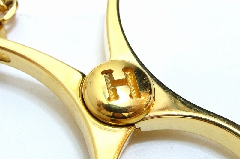 節約 【223109】HERMES エルメス フィルー グローブホルダー 手袋 ゴールド