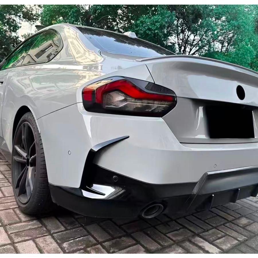 スポーティ全開 リアバンパー ダクト カバー BMW G 42 220 i M 240 Mスポーツ 2シリーズ クーペ 黒 b 13291