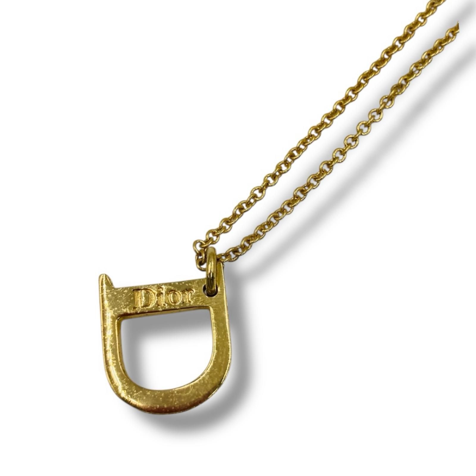 Christian Dior クリスチャンディオール GP ラインストーン Dロゴ