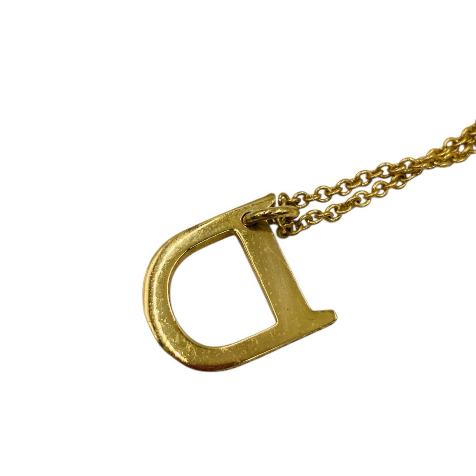 Christian Dior クリスチャンディオール GP ラインストーン Dロゴ