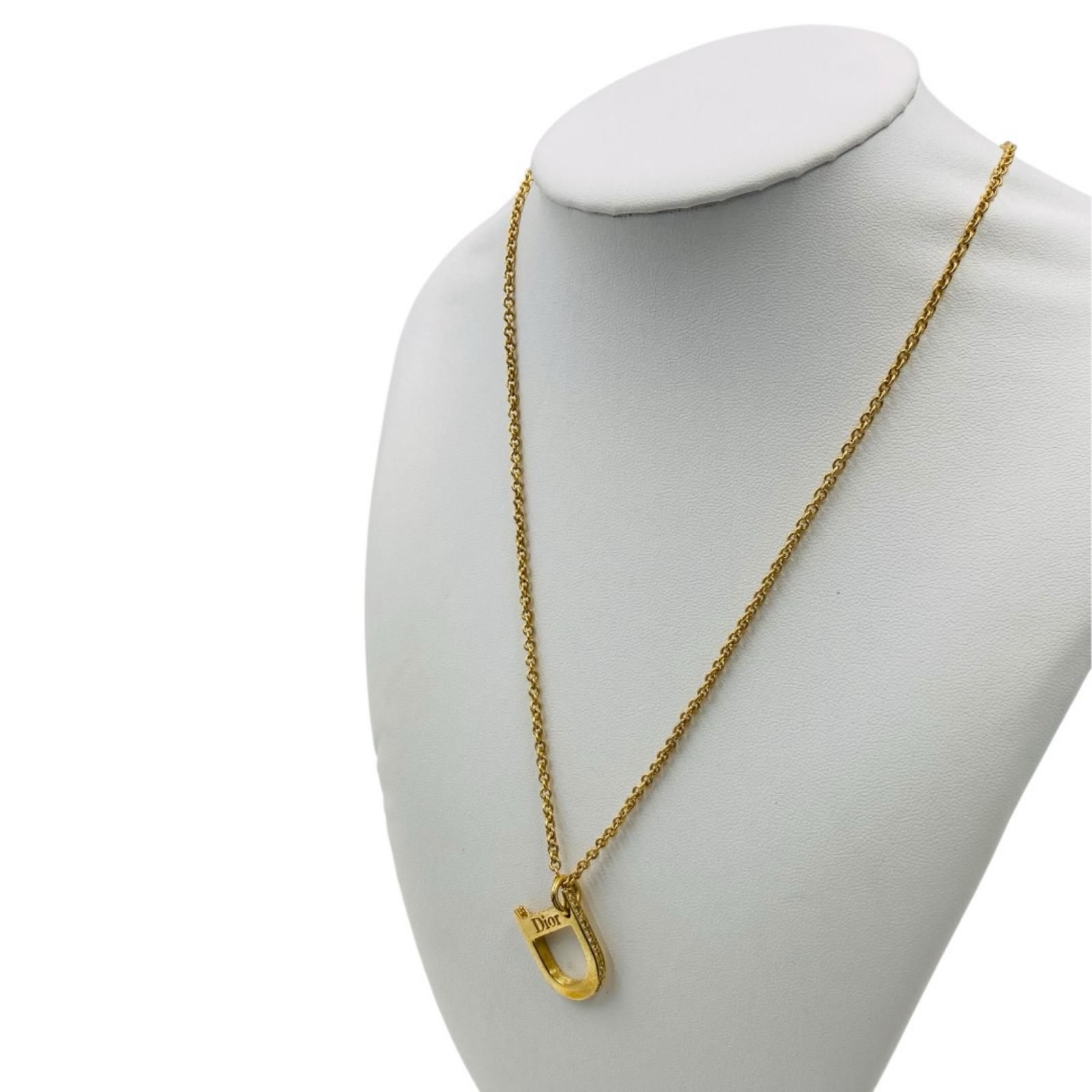 Christian Dior クリスチャンディオール GP ラインストーン Dロゴ