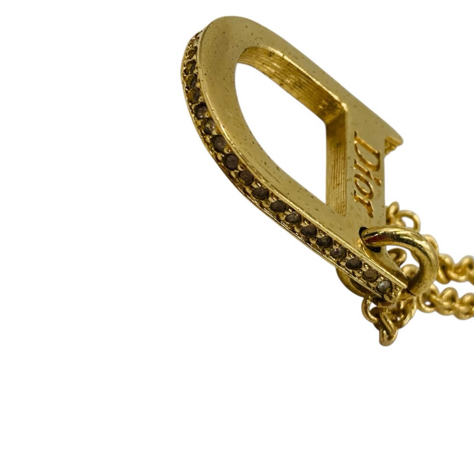 Christian Dior クリスチャンディオール GP ラインストーン Dロゴ