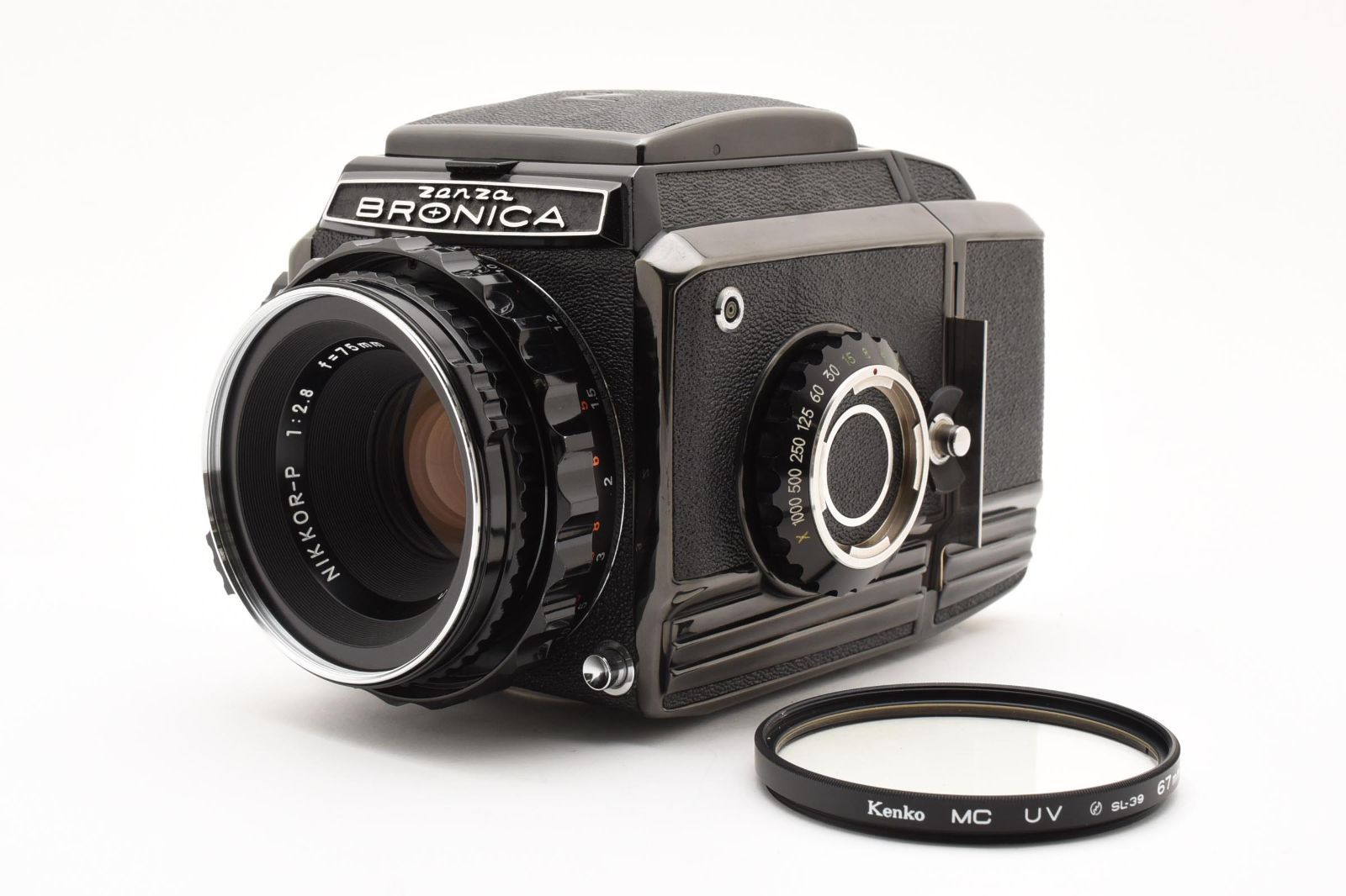 4272 ブロニカ ZENZA BRONICA S2A Black NIKKOR-P f2.8 75mm 中判