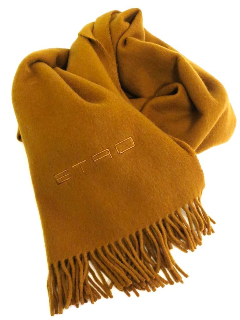 227895】【クリーニング済み】【レア無地】 ETRO エトロ カシミヤ100