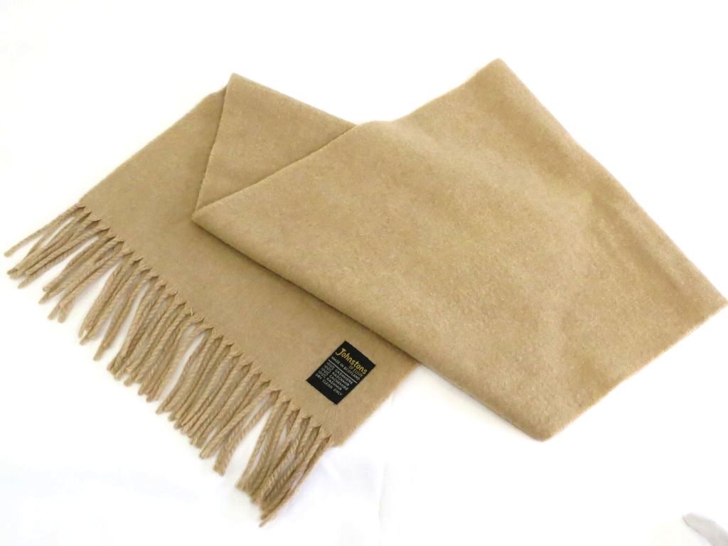 227904】Johnstons ジョンストンズ スコットランド製 カシミヤ100