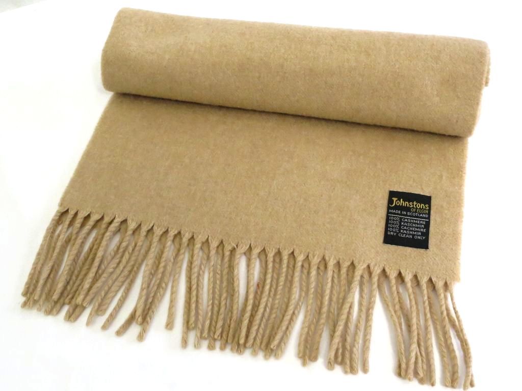 227904】Johnstons ジョンストンズ スコットランド製 カシミヤ100