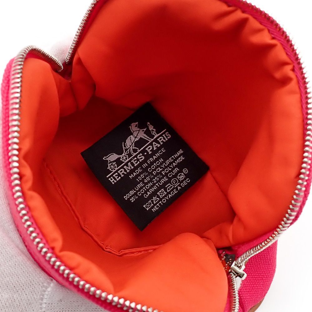 エルメス ボリードポーチ ミニミニ 小物入れ コットンキャンバス