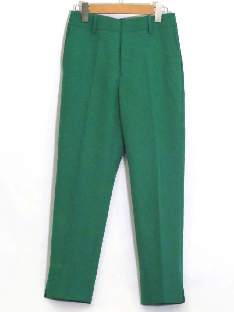 227951 エストネーション ダブルクロスストレッチテーパードパンツ ナイロン 36 21 109 07 040422 グリーン