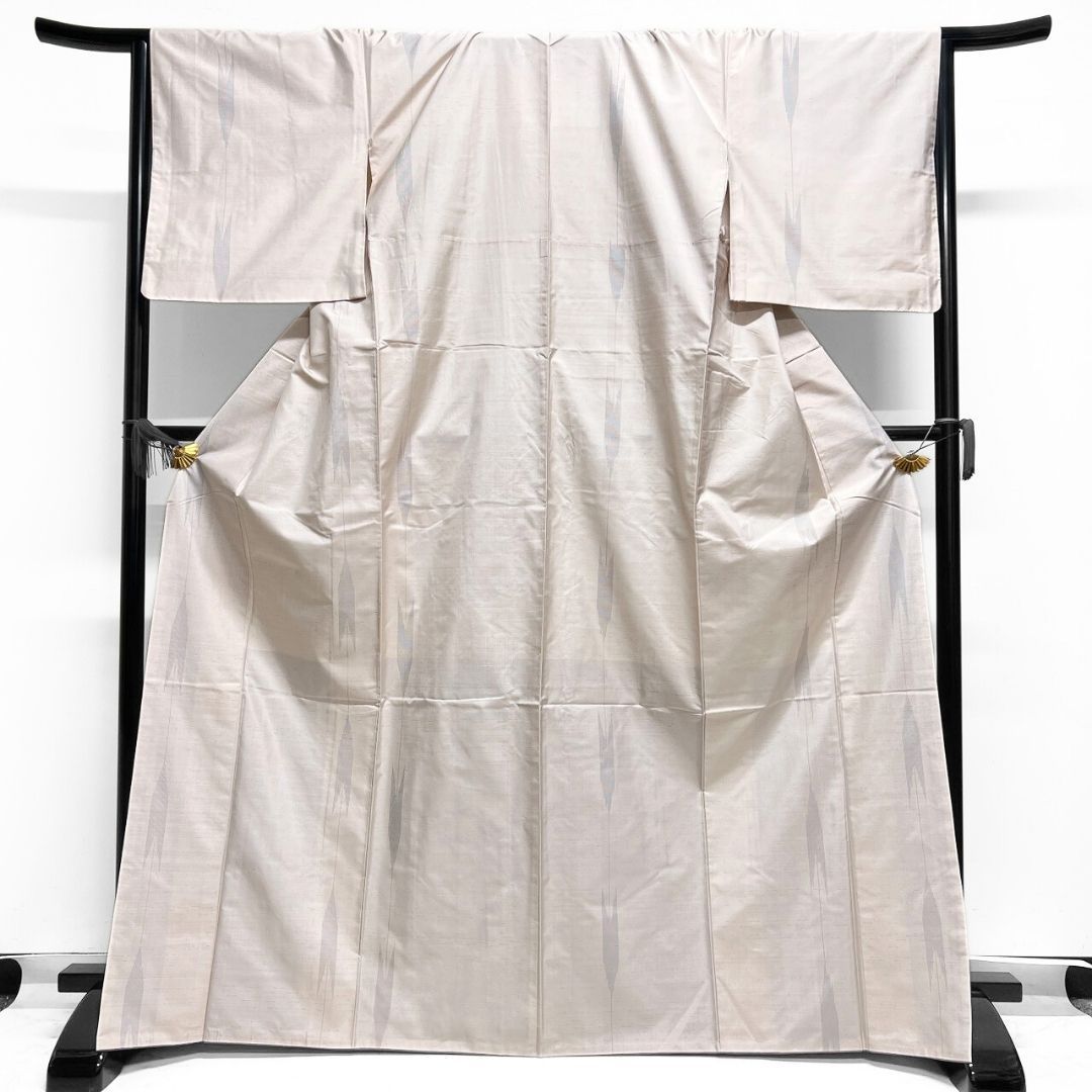 小紋 大島紬 矢羽 縦縞模様 着物 114 b p ms