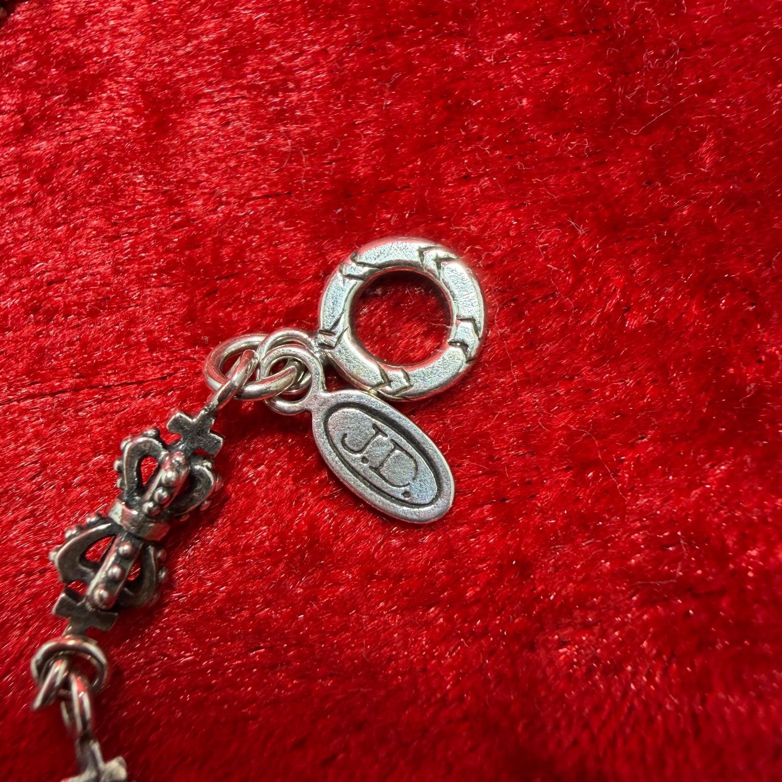 美品 ダブルクラウン ネックレス 145cmx16.5g ジャスティンデイビス