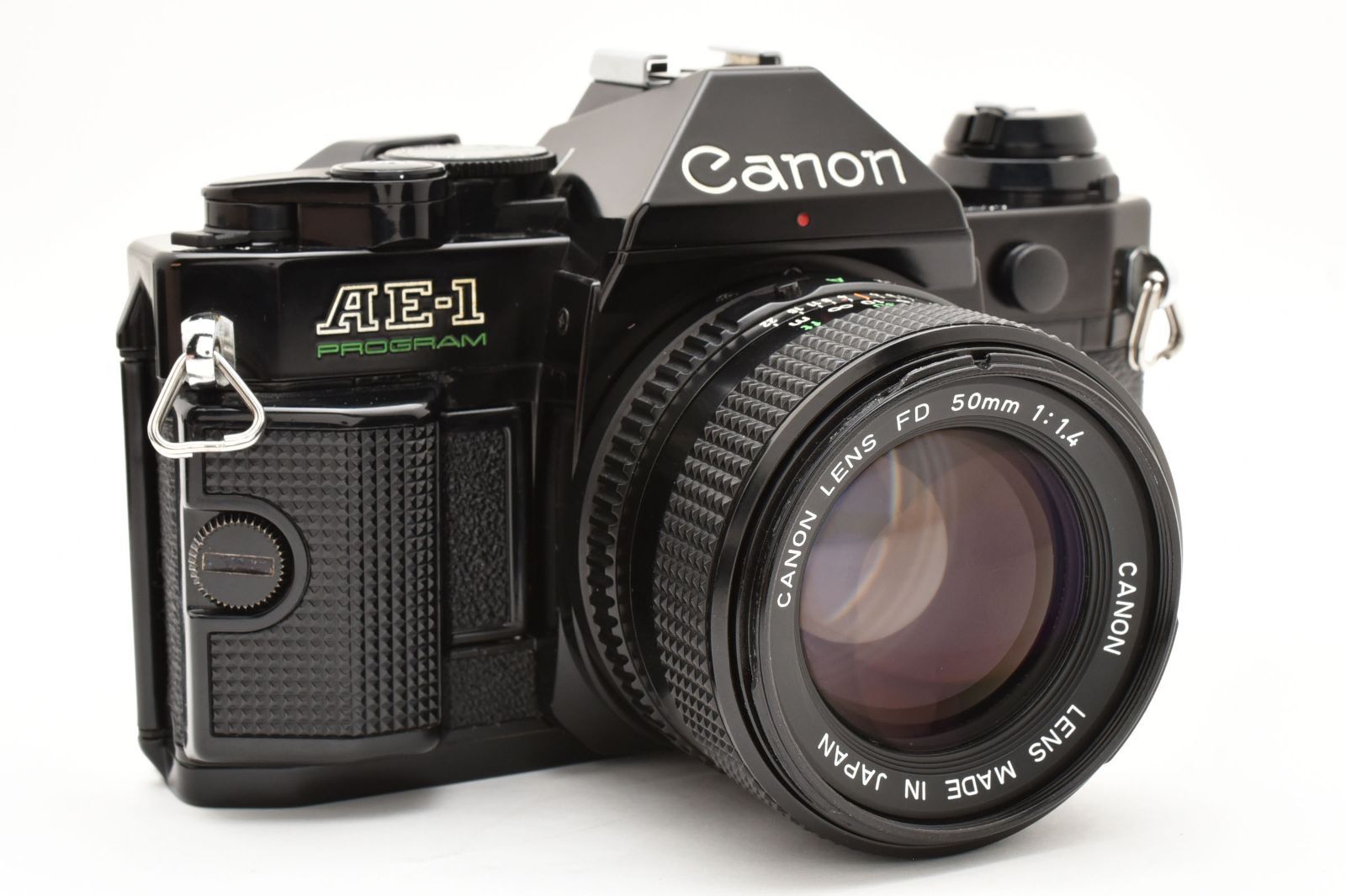  4293 キャノン Canon AE 1 program Black FD 50 mm f 4 フィルム 一眼レフカメラ 一眼レフカメラ(フィルム) フィルムカメラ