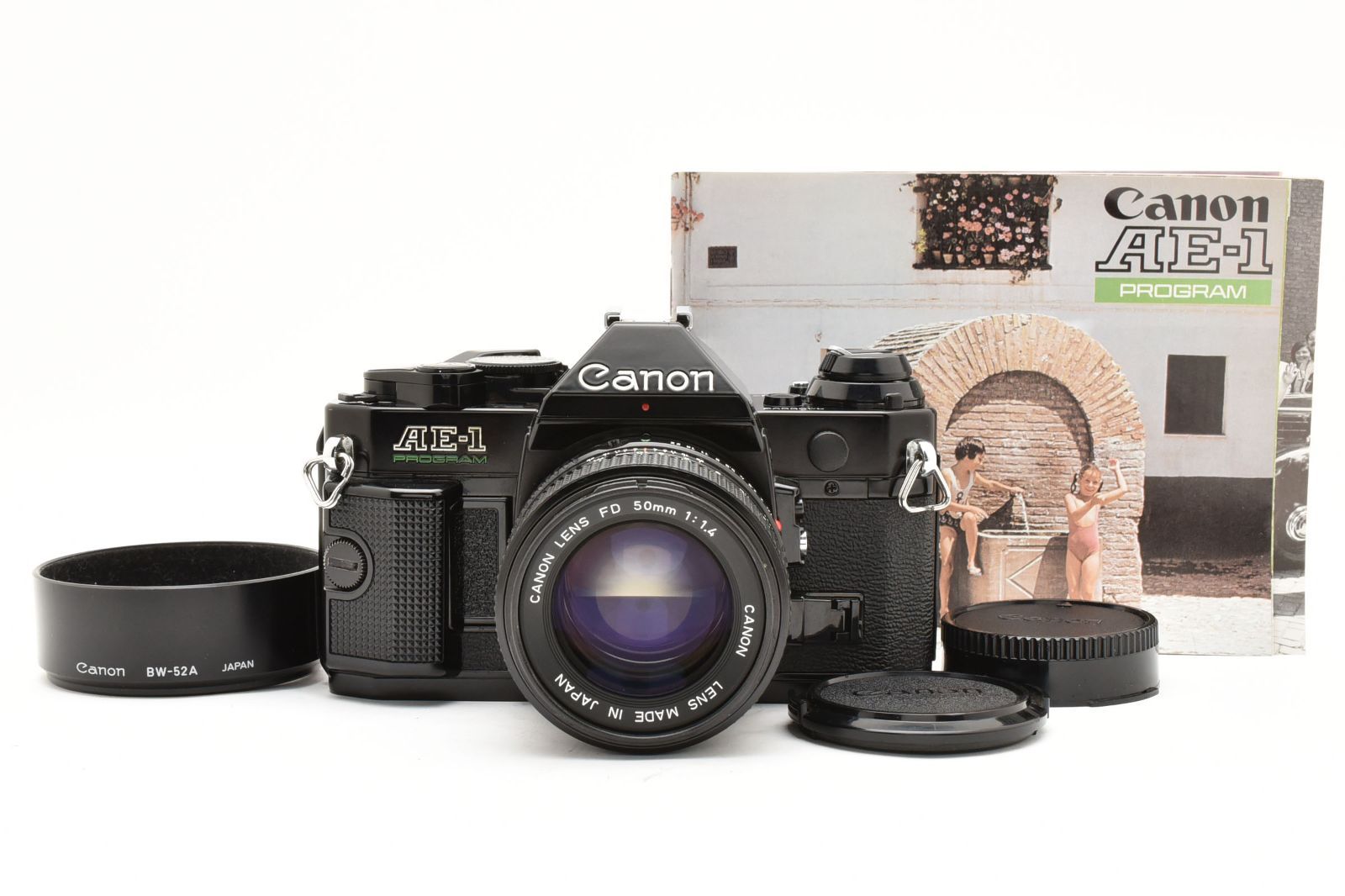 4293 キャノン Canon AE 1 program Black FD 50 mm f 4 フィルム 一眼レフカメラ