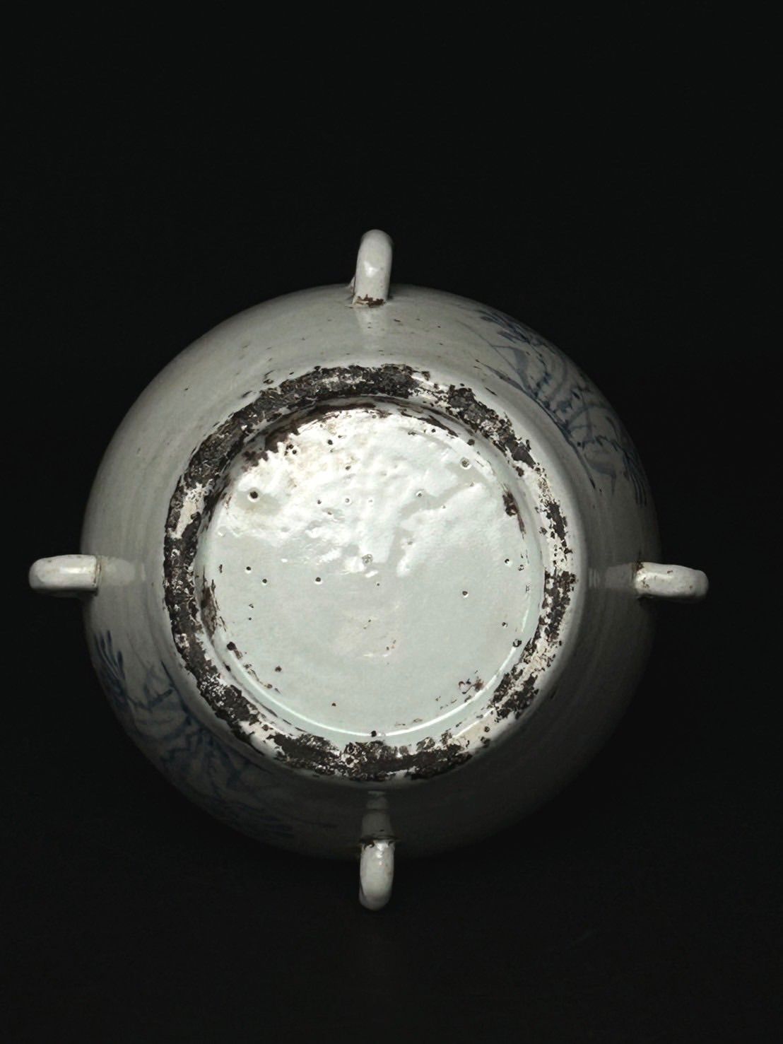 幽玄】李朝白磁 染付壺 朝鮮美術 骨董品 壺 - メルカリ