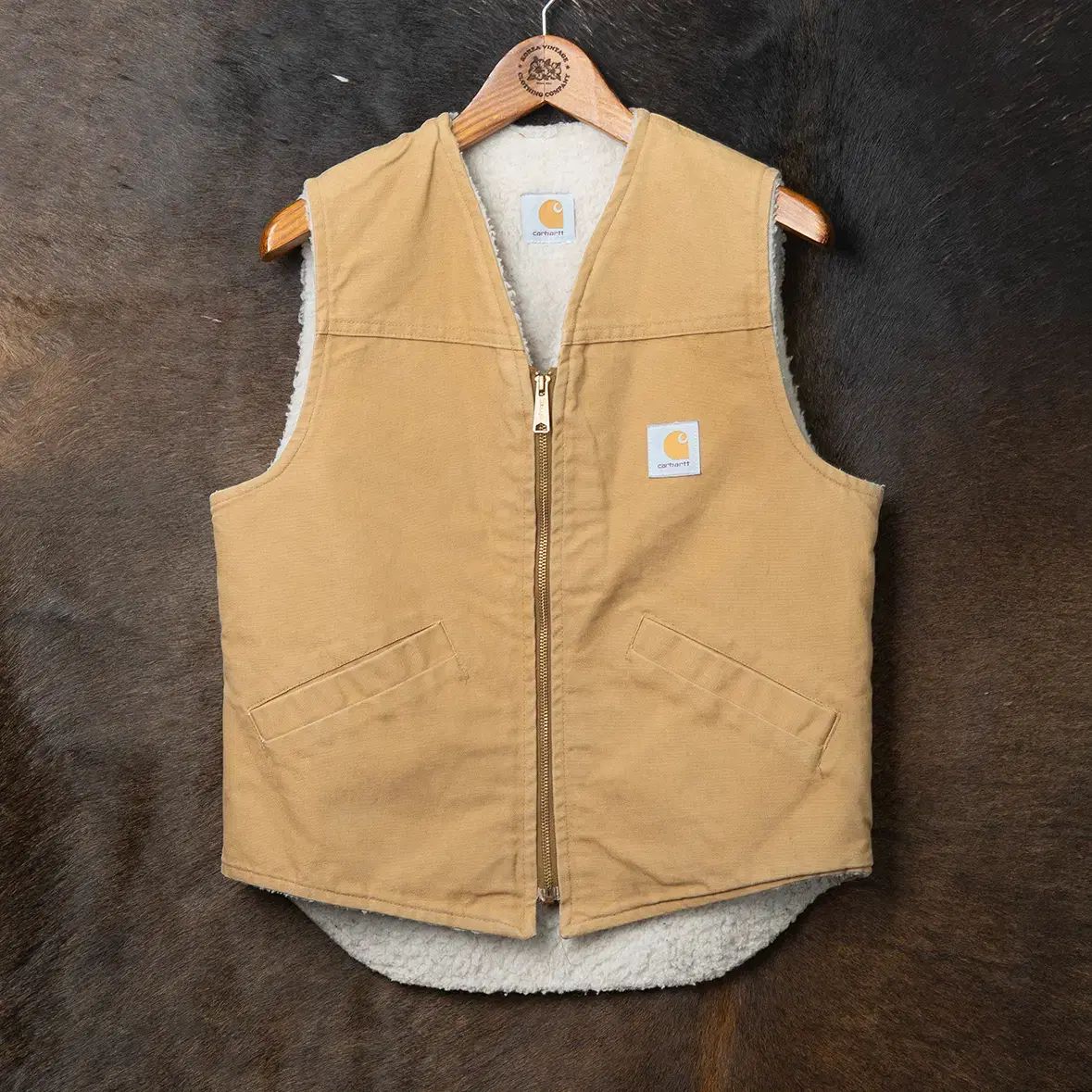 L 良品 USA製 カーハート V13 SDL シェルパ ダック ベスト 90s カーハート V03 ダックキャンバス シェルパ ベスト MT-1491 - メルカリ