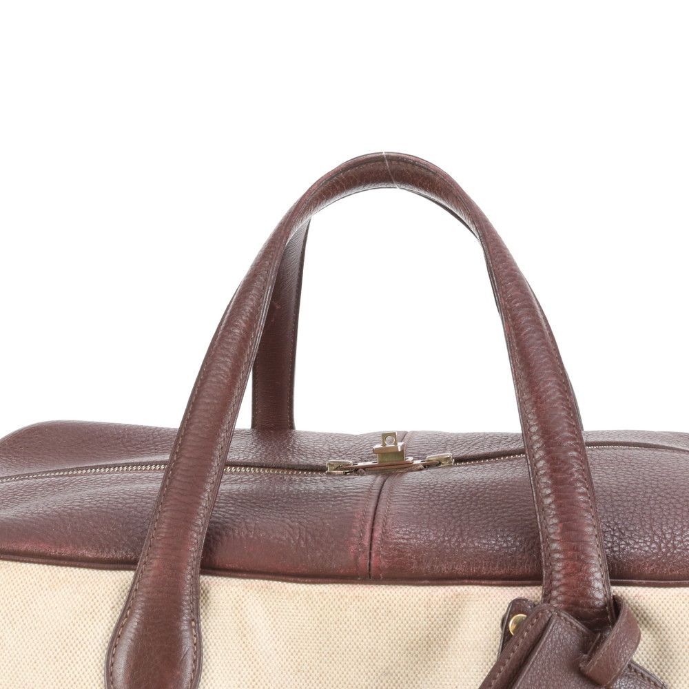 エルメス ヴィクトリア 50 レザー トワルアッシュ ボストン バッグ 出張 旅行 トート ビジネス A 4 メンズ RRE DC 32-2