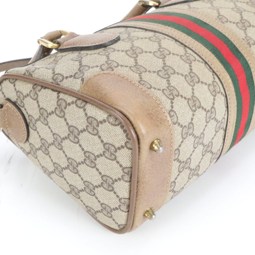 極美品 グッチ GG スプリーム シェリー ライン レザー 2WAY ショルダー